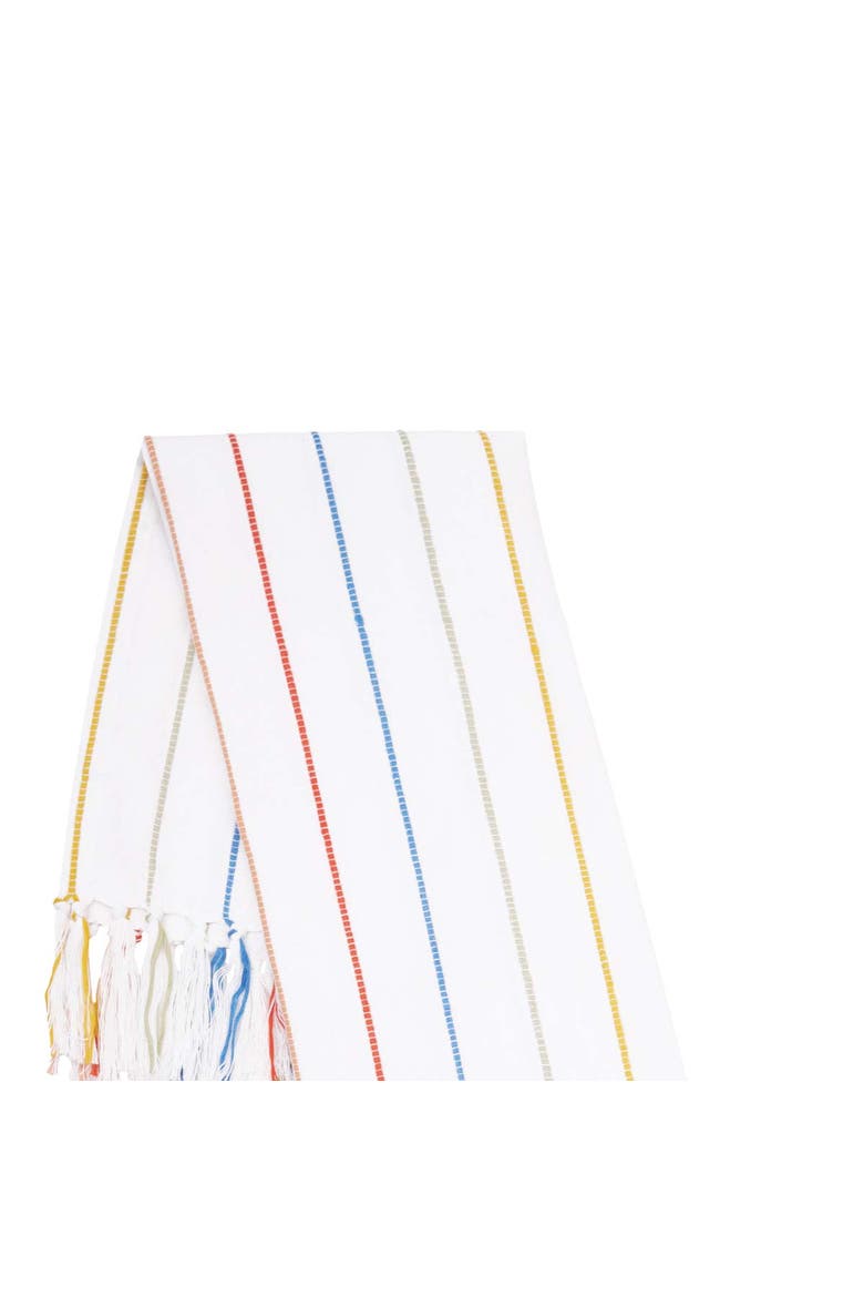 Wonderland Stripe Towel, Alternate, color, White