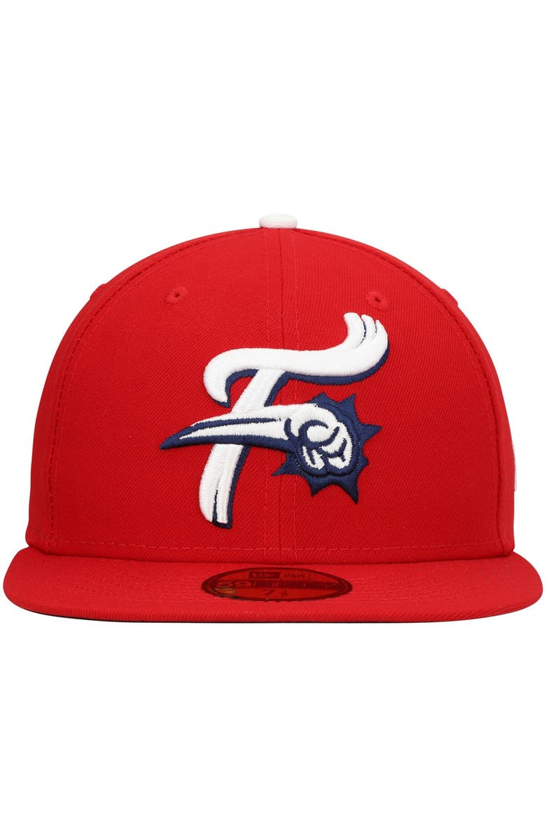 New Era Men's New Era Red Reading Phillies Authentic Collection Team Home 59FIFTY Fitted Hat, Alternate, color,