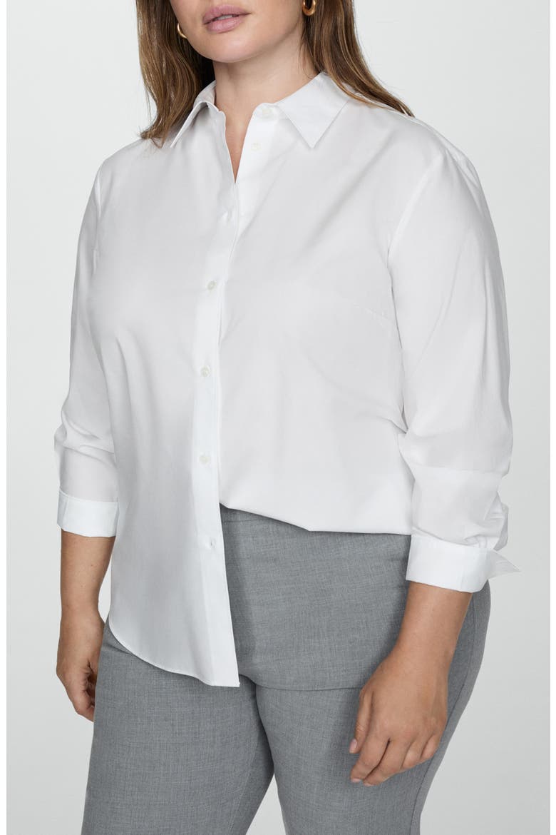 Relaxed Fit Button-Up Shirt, Alternate, color, OFF WHITE