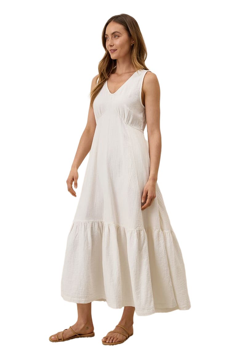 Organic Cotton Double Gauze Beach To Brunch Dress, Alternate, color, Sea Salt