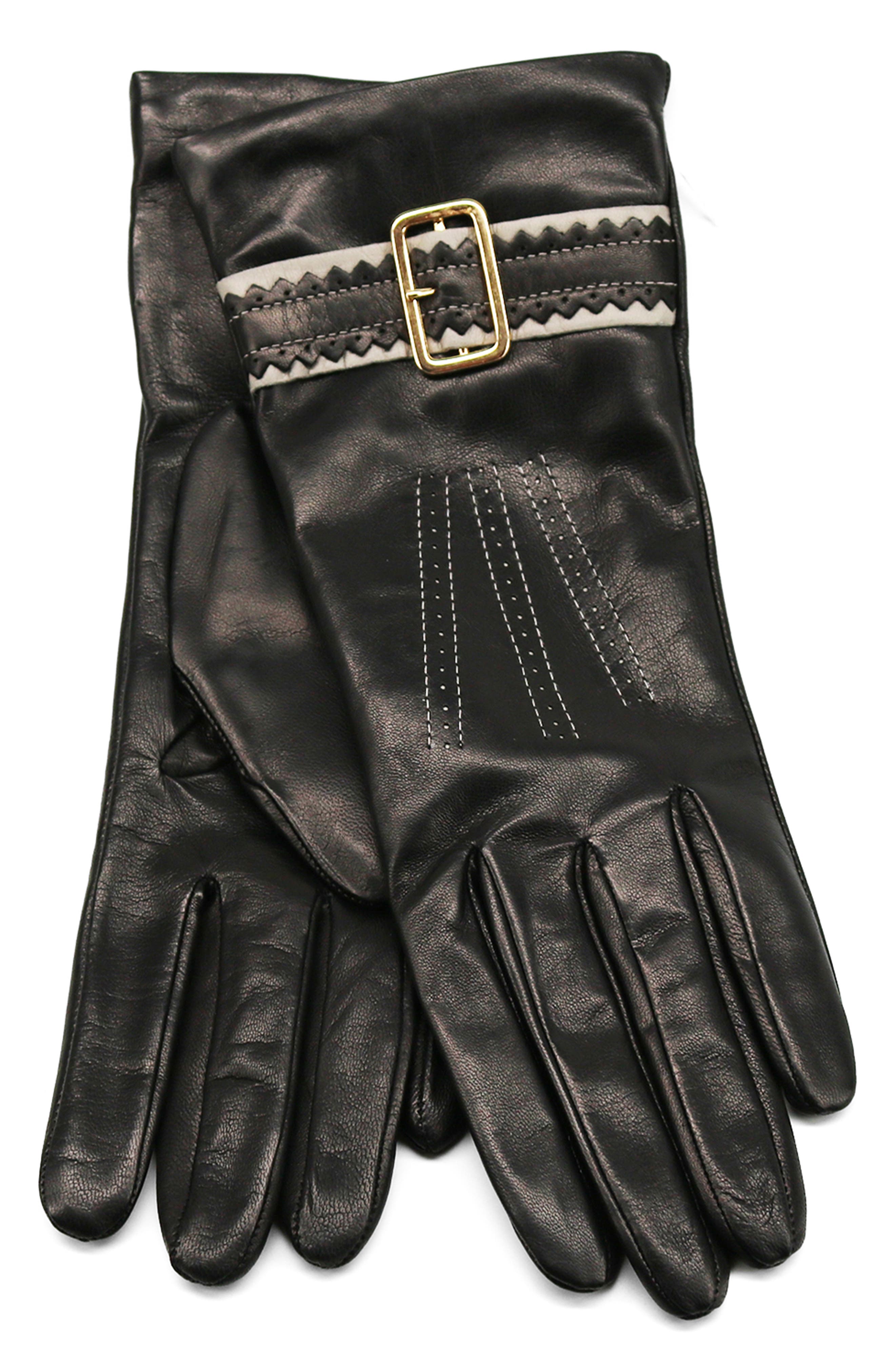 Portolano Buckle Leather Gloves