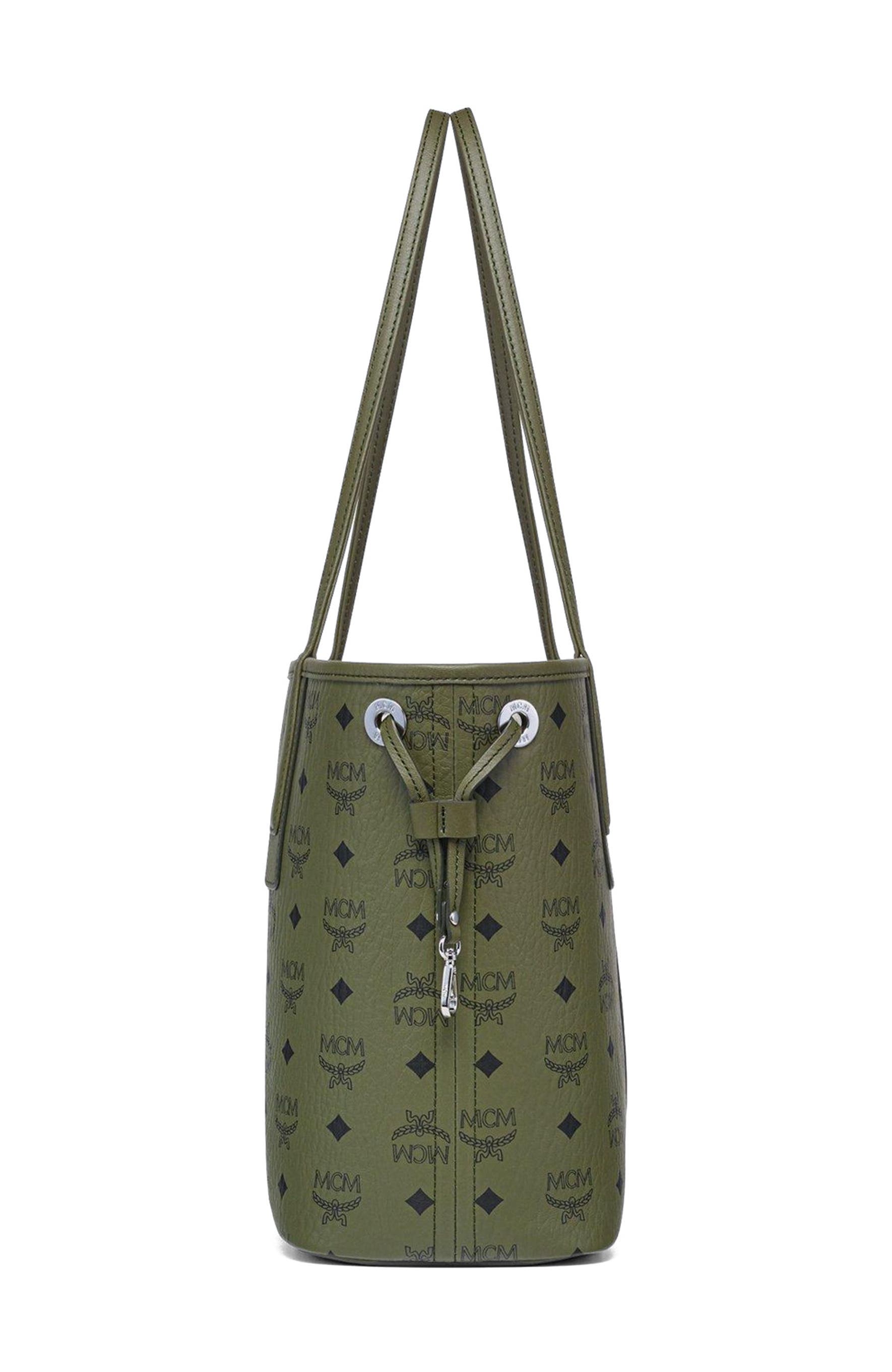 MCM Small Liz Shopper in Visetos, Alternate, color, 