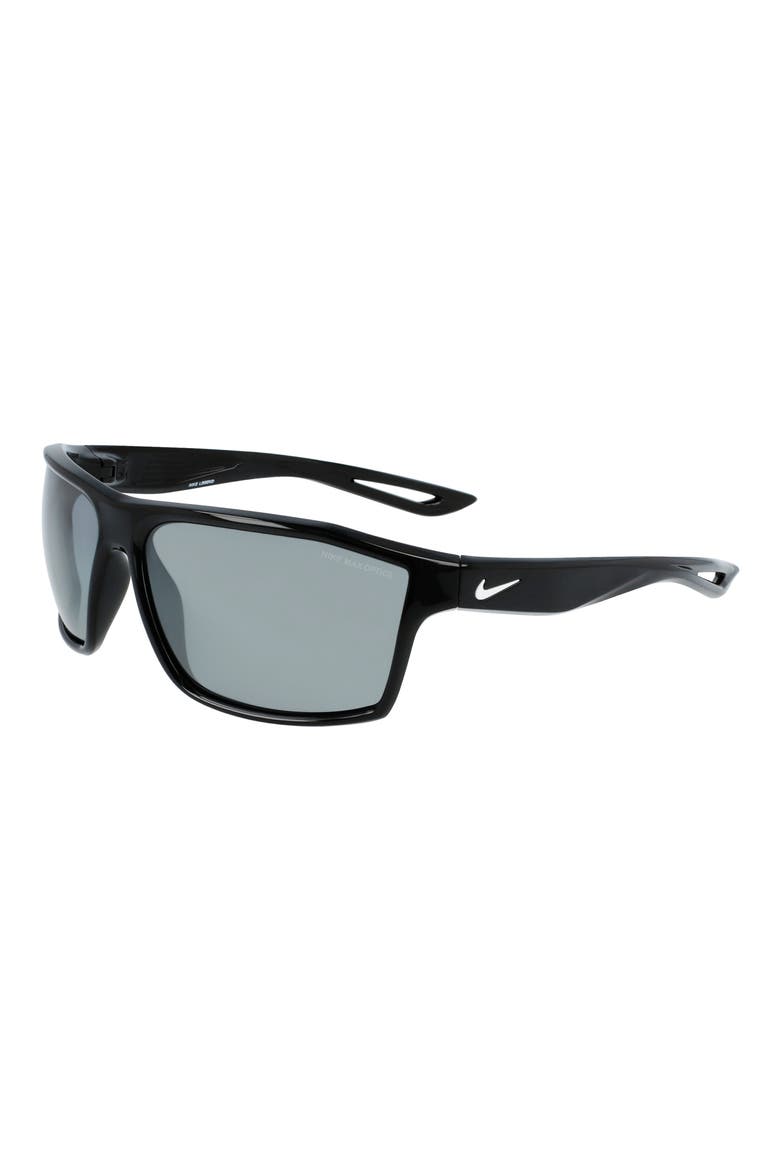 Legend 65mm Multi-Sport Sunglasses, Alternate, color, BLACK/GREY/SILVER FLASH