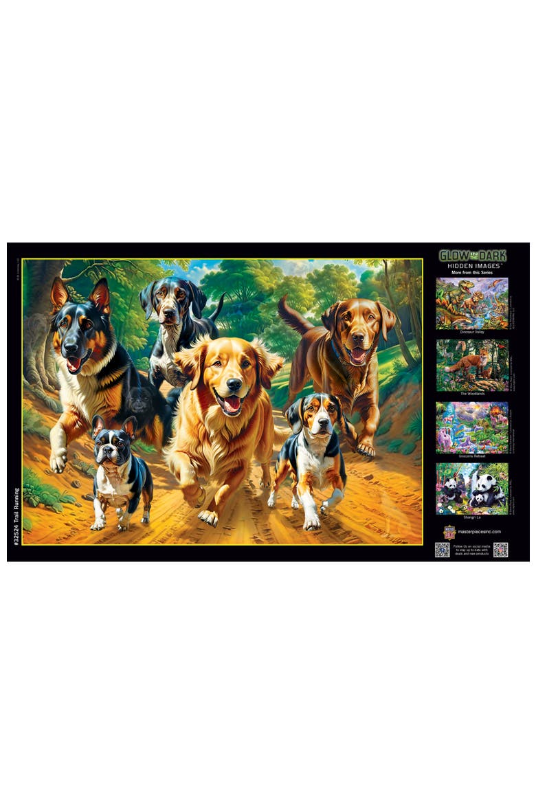 Trail Running 500 Piece Jigsaw Puzzle, Alternate, color, Multicolor