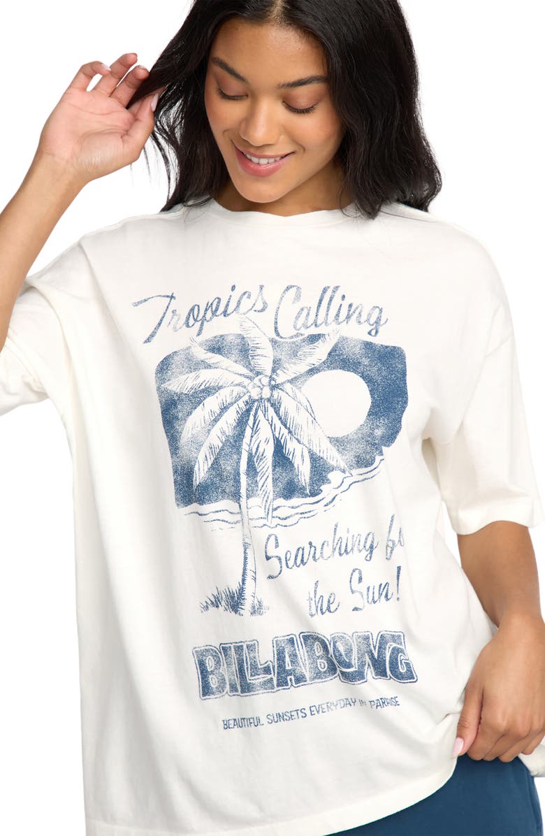 Billabong This Sunny Time Oversize Graphic T-Shirt, Alternate, color, Stencil Wash