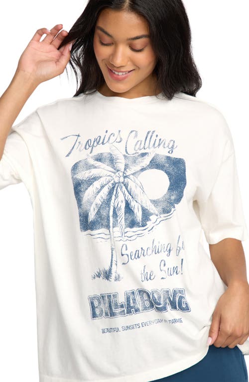 Billabong This Sunny Time Oversize Graphic T-shirt In White