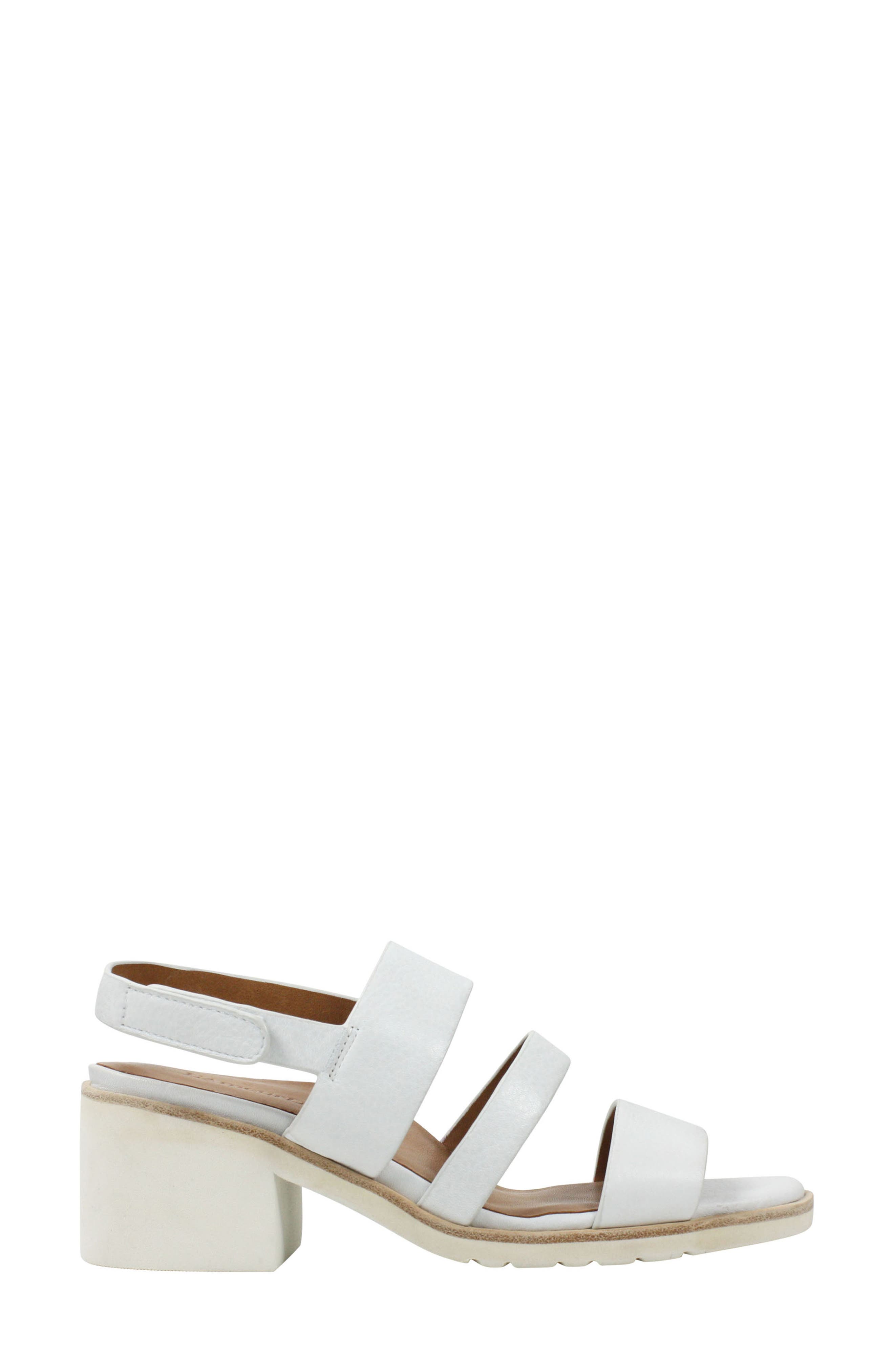 Quennell Sandal, Alternate, color, WHITE LEATHER