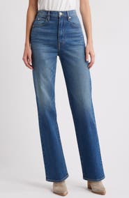 SLVRLAKE London High Waist Straight Leg Jeans