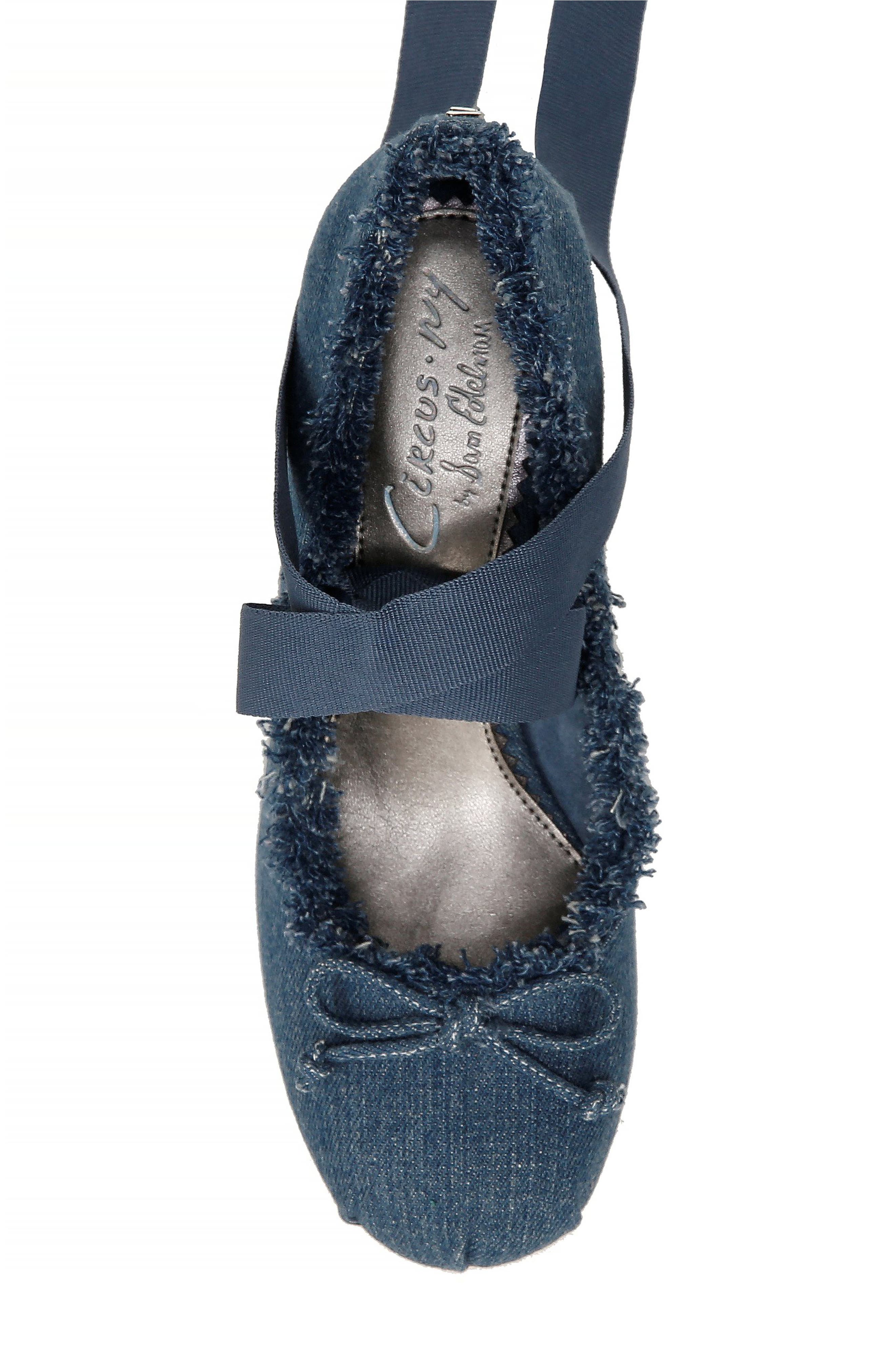 Circus NY by Sam Edelman Della Fringe Pump, Alternate, color, Stone Wash Blue