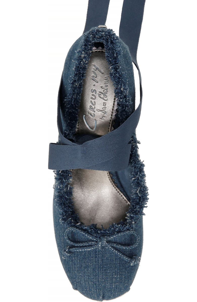 Circus NY by Sam Edelman Della Fringe Pump, Alternate, color, Stone Wash Blue