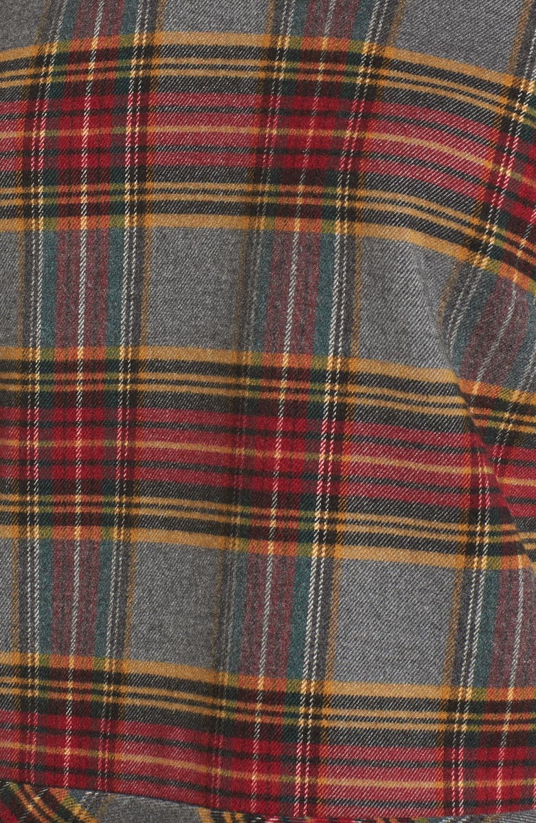 BP. Plaid Ruffle Hem Shirt, Alternate, color, 