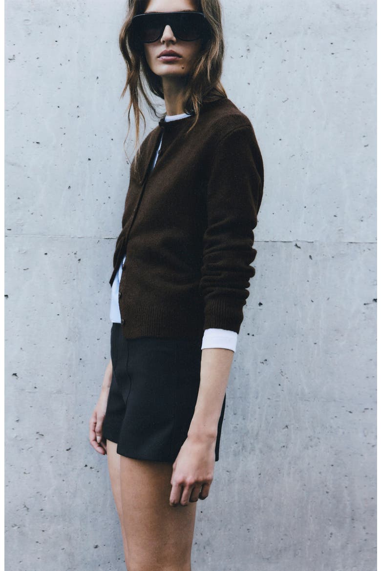 Cardigan, Alternate, color, CHOCOLATE