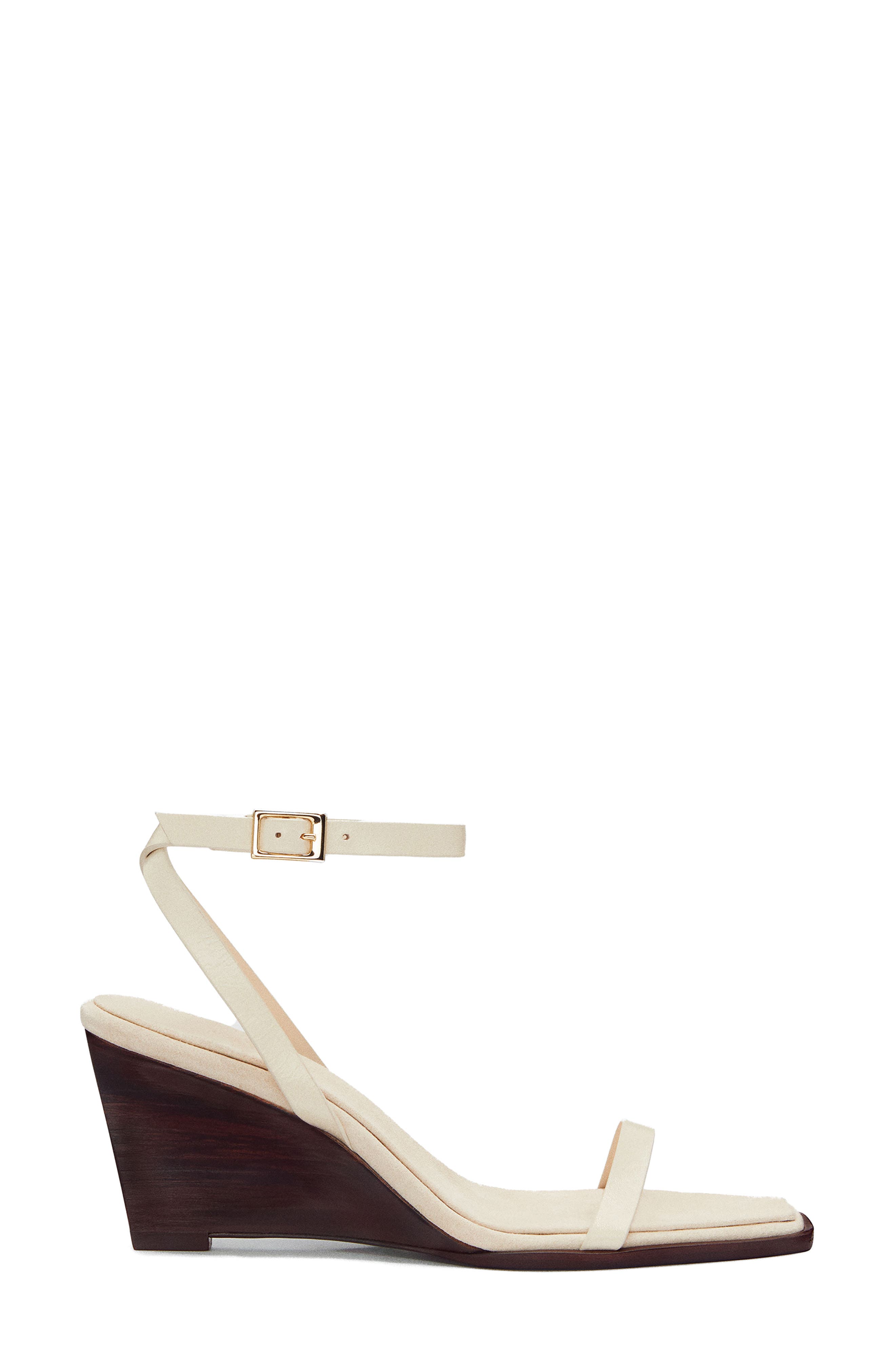 Lina Wedge Sandal, Alternate, color, ALMOND LEATHER