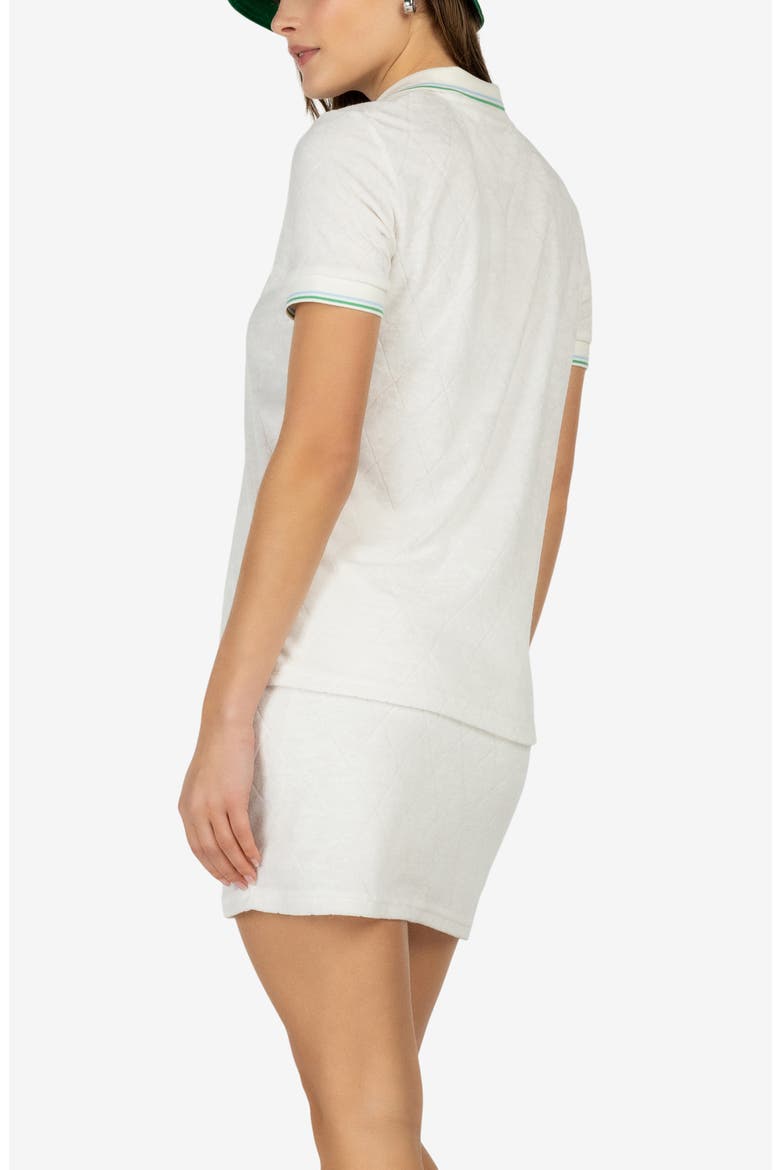 Apres-Golf Terry Polo, Alternate, color, WHITE/ BLARNEY
