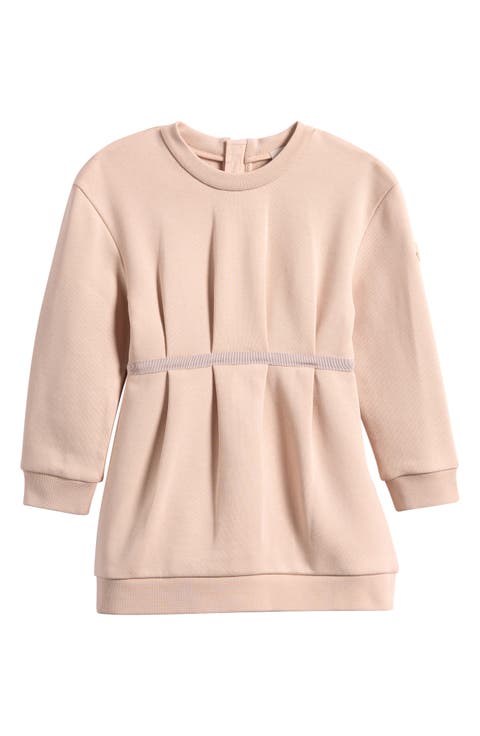 Kids' Pleated Sweatshirt Dress