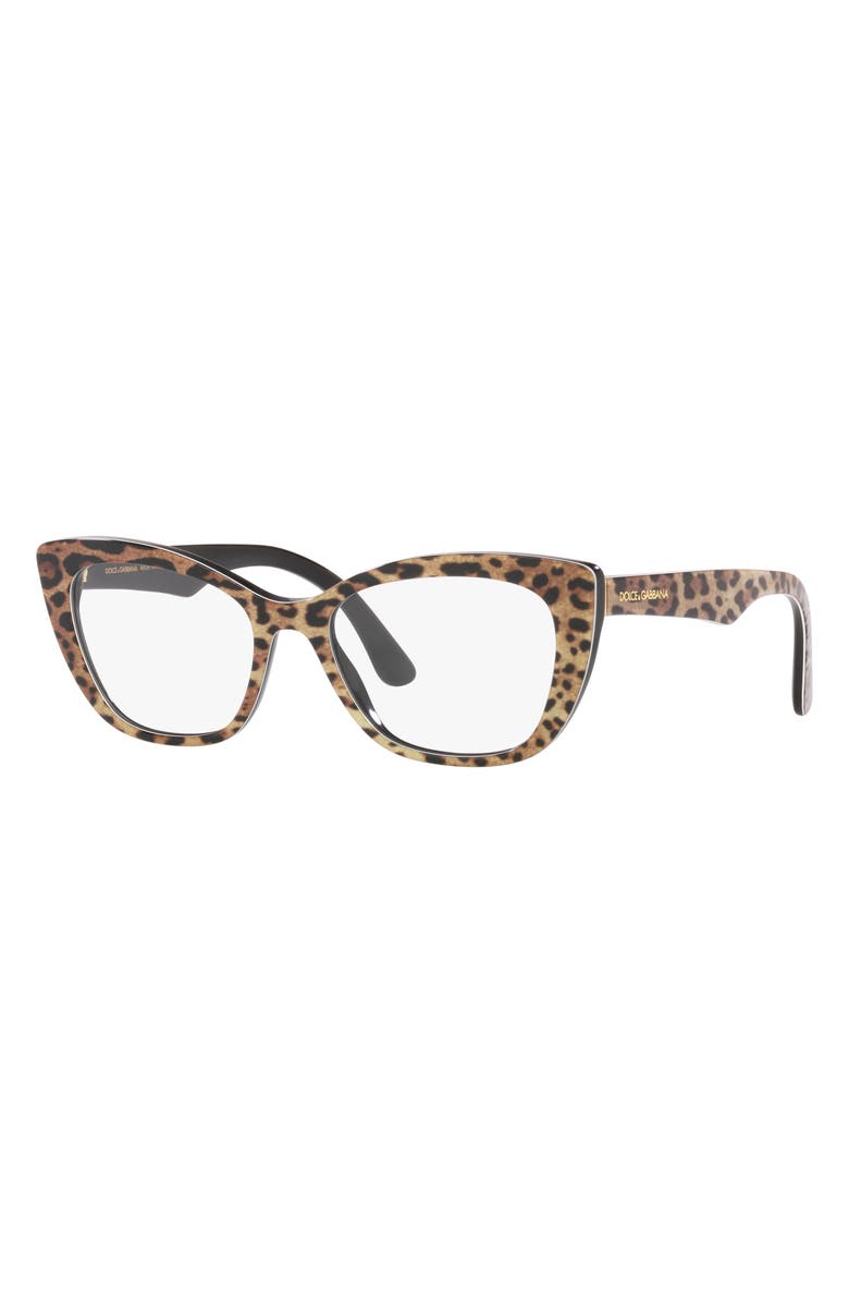 Dolce&Gabbana 54mm Cat Eye Optical Glasses, Alternate, color,