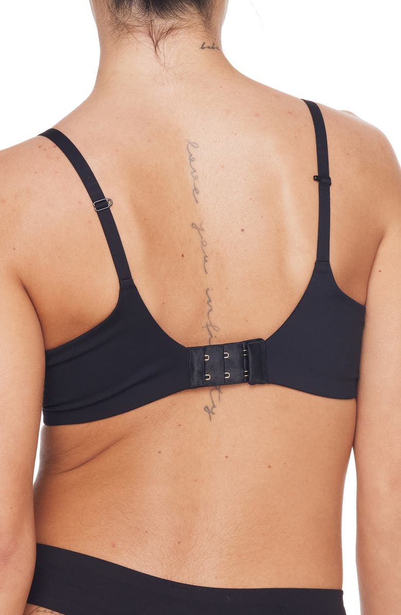 ThirdLove ComfortStretch Underwire Front Closure T-Shirt Bra, Alternate, color, Black