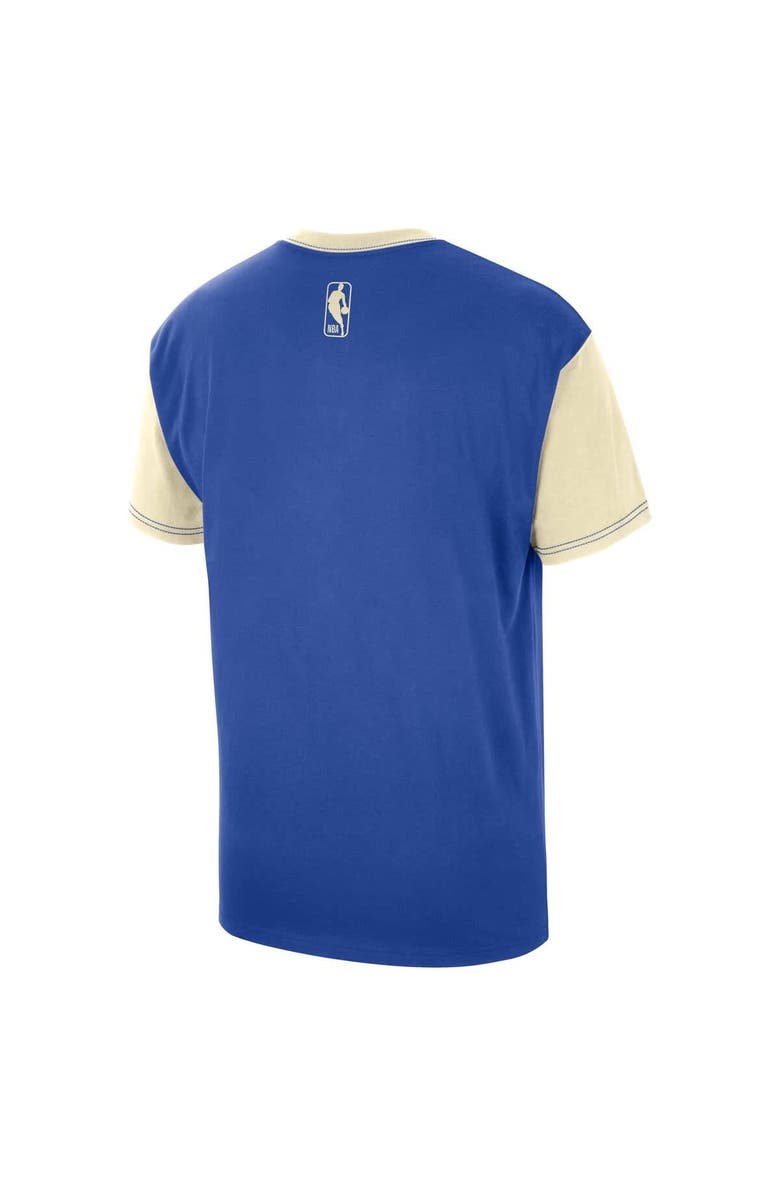 Nike Men's Nike Royal Milwaukee Bucks 2024/25 City Edition Courtside Color Block T-Shirt, Alternate, color, 