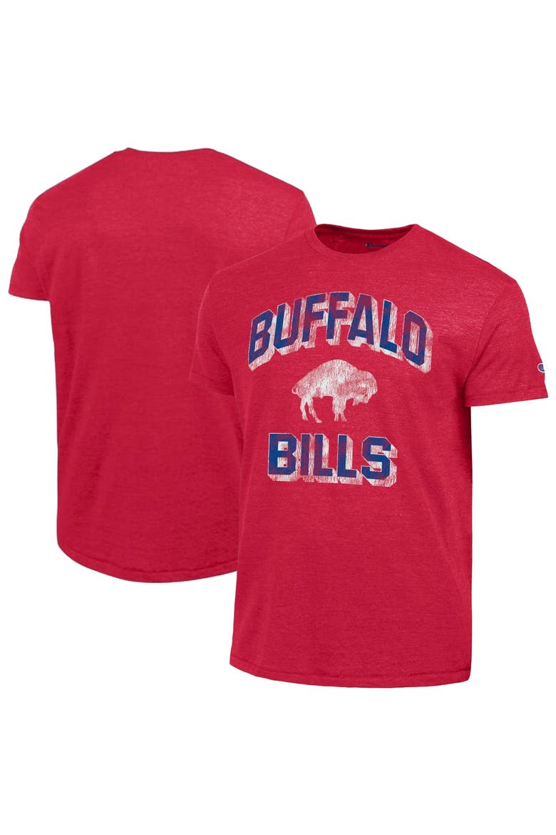 Men's Champion  Red Buffalo Bills Ultimate Tri-Blend T-Shirt, Main, color, Red