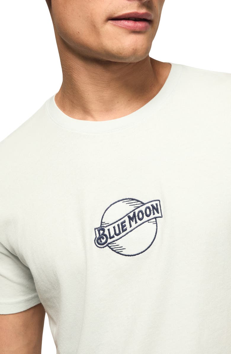 Lucky Brand Blue Moon Logo Graphic T-Shirt, Alternate, color, Illusion Blue