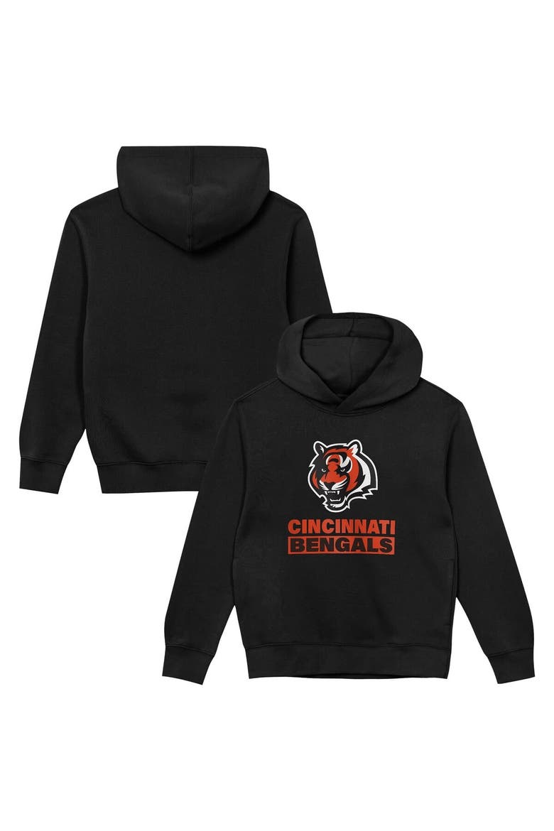 Preschool Outerstuff  Black Cincinnati Bengals Back to Basics Hoodie, Main, color, Black