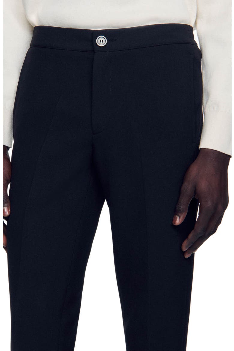 Jersey trousers, Alternate, color, Black