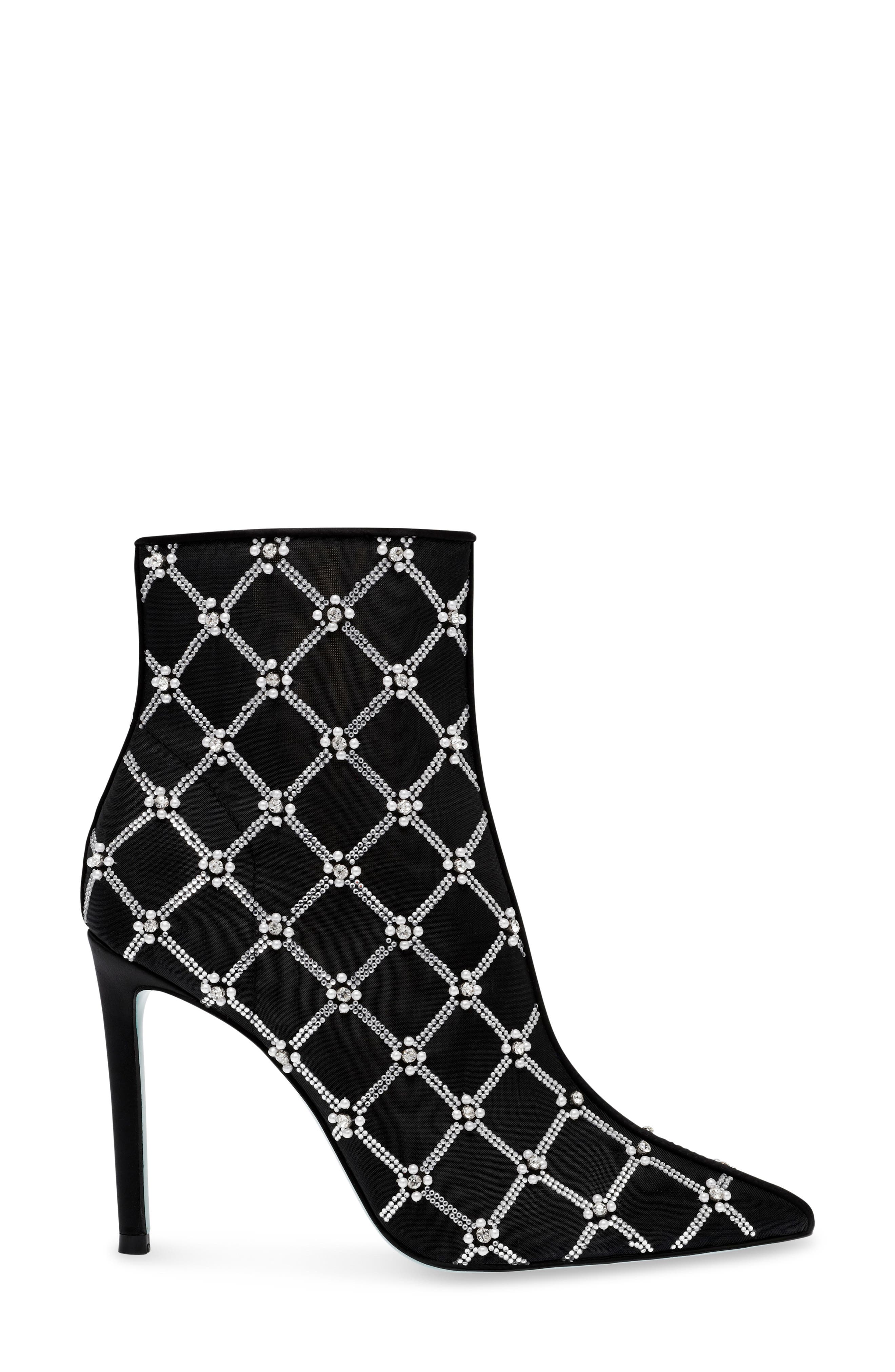 Betsey Johnson Lark Crystal Embellished Bootie, Alternate, color, 