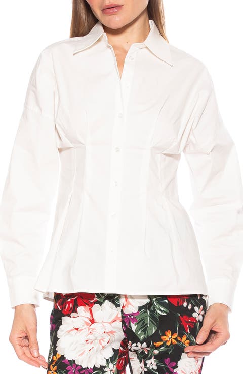 Calliope Fitted Long Sleeve Button-Up Shirt