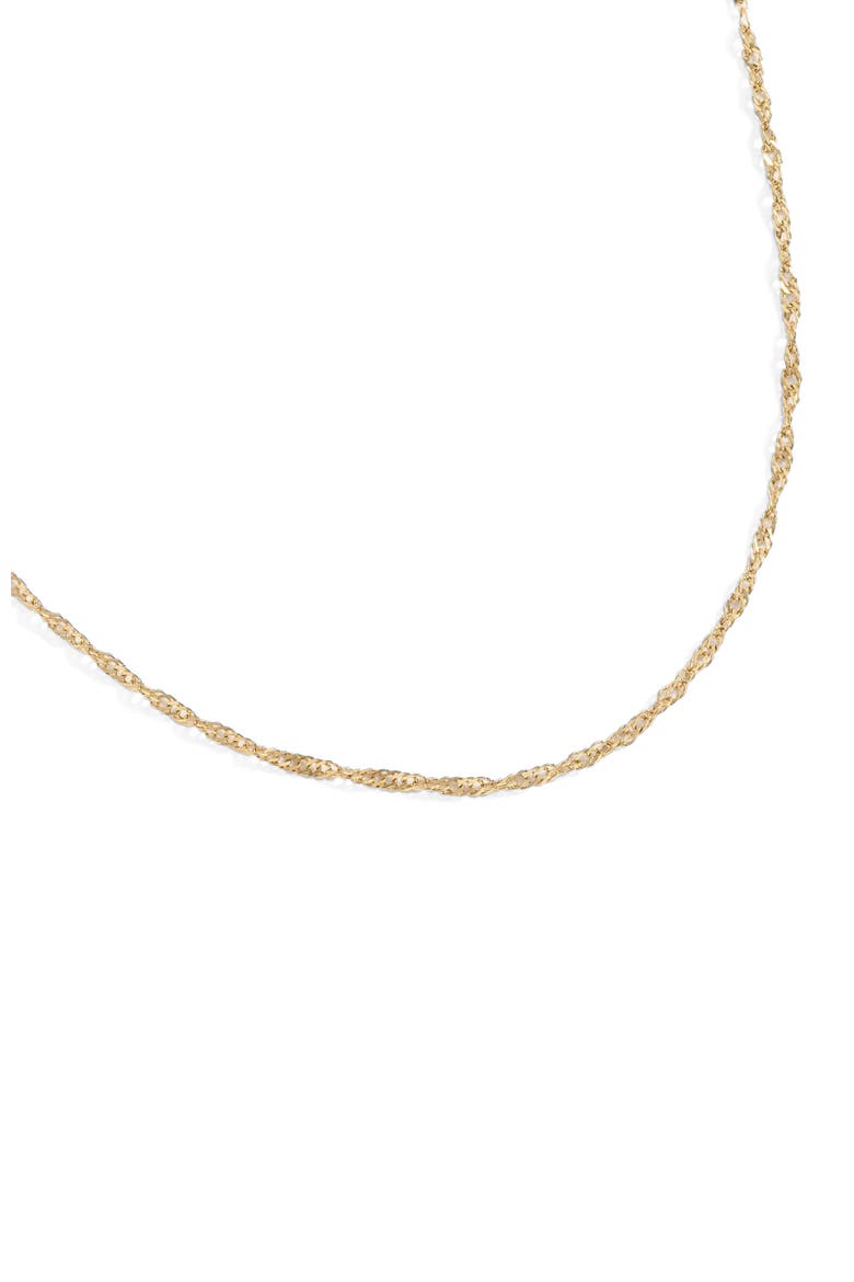Singapore Chain Layering Necklace, Alternate, color, Gold