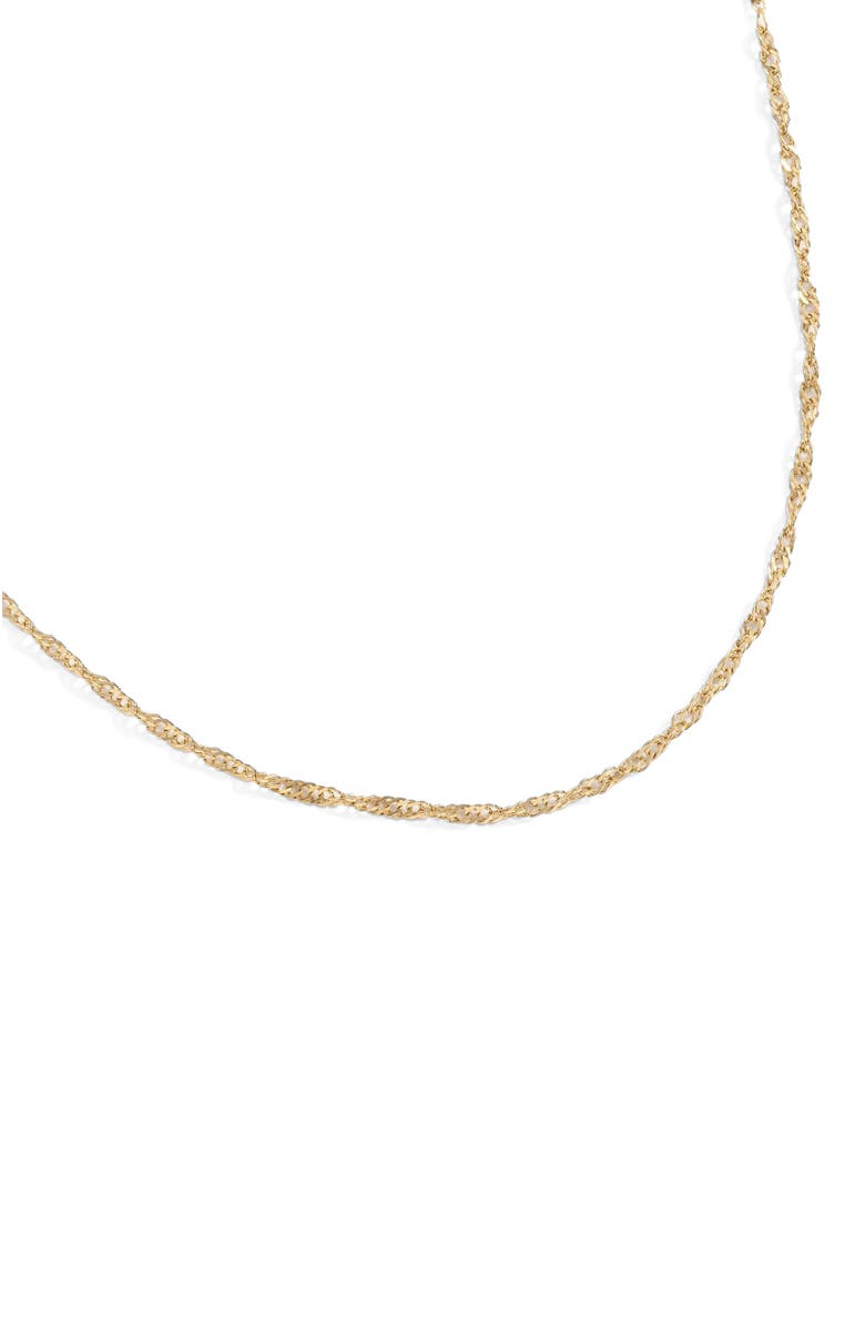 Alex and Ani Singapore Chain Layering Necklace, Alternate, color, Gold
