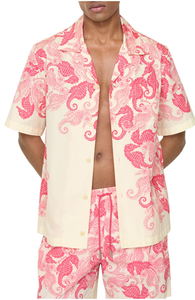 Burberry Seahorses Swim Shorts, Main, color, Azalea Pink