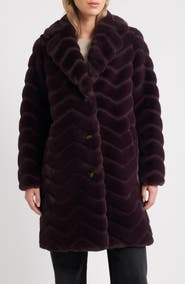 Bernardo Faux Fur Coat
