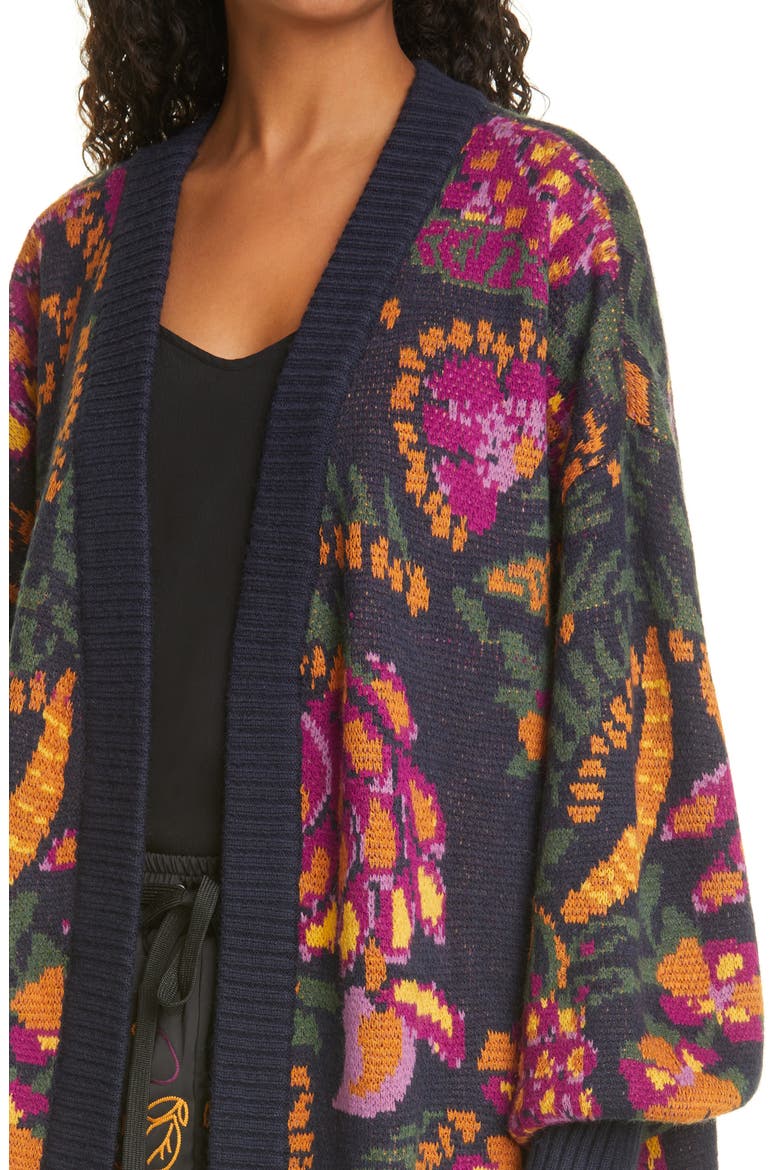 Brazil Open Front Cardigan, Alternate, color, BLACK