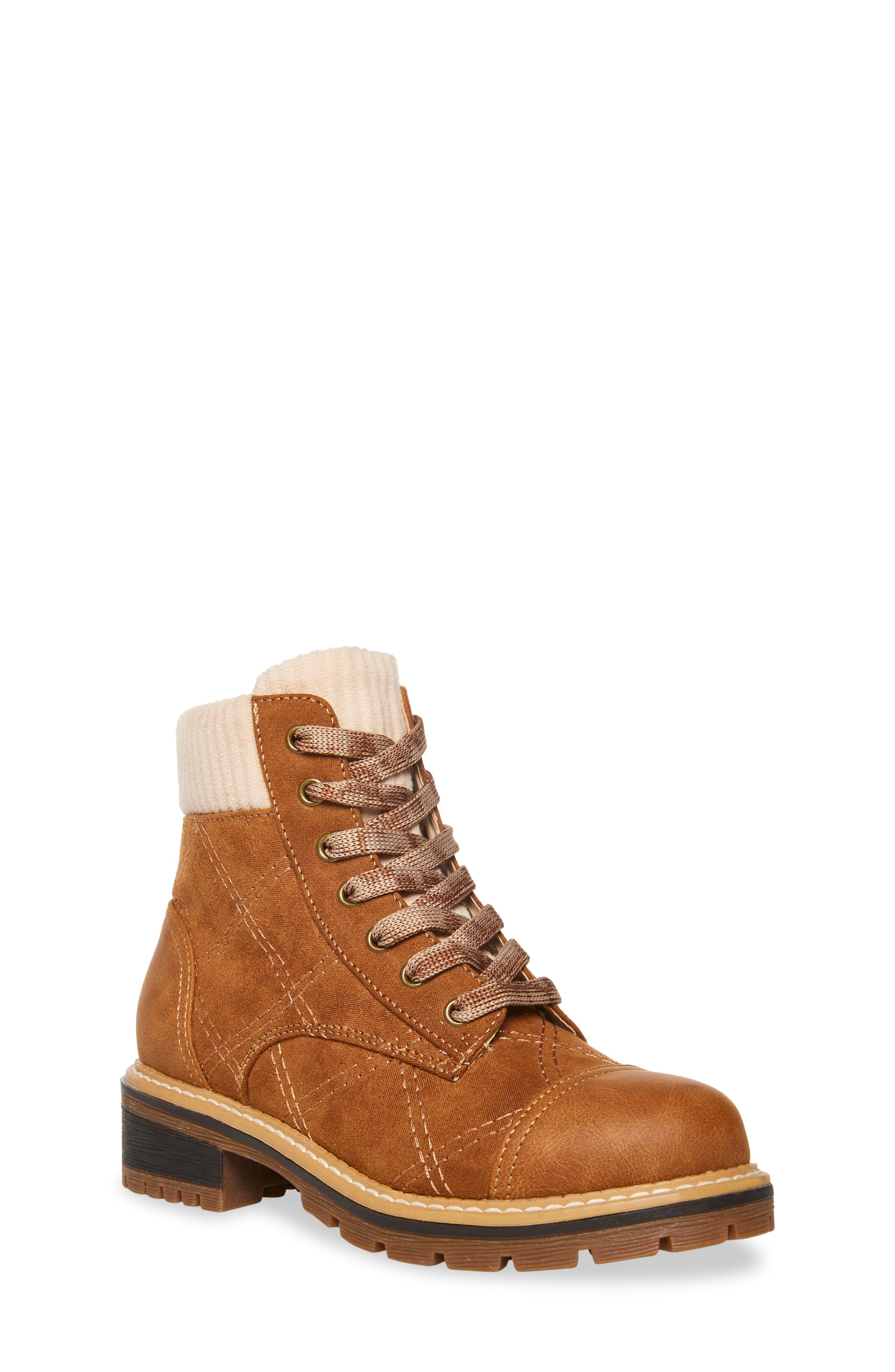 Steve Madden Kids' Griffon Lace-Up Boot, Main, color, 