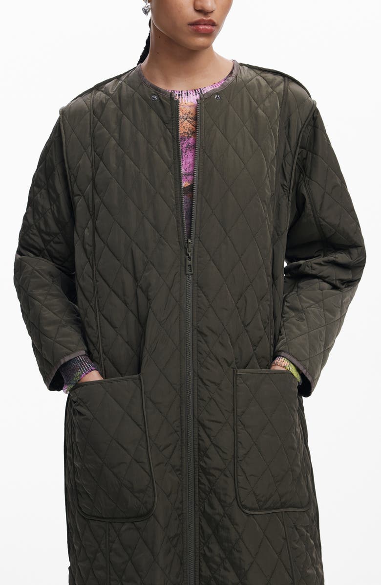 Desigual Odense Reversible Quilted Jacket, Alternate, color, 