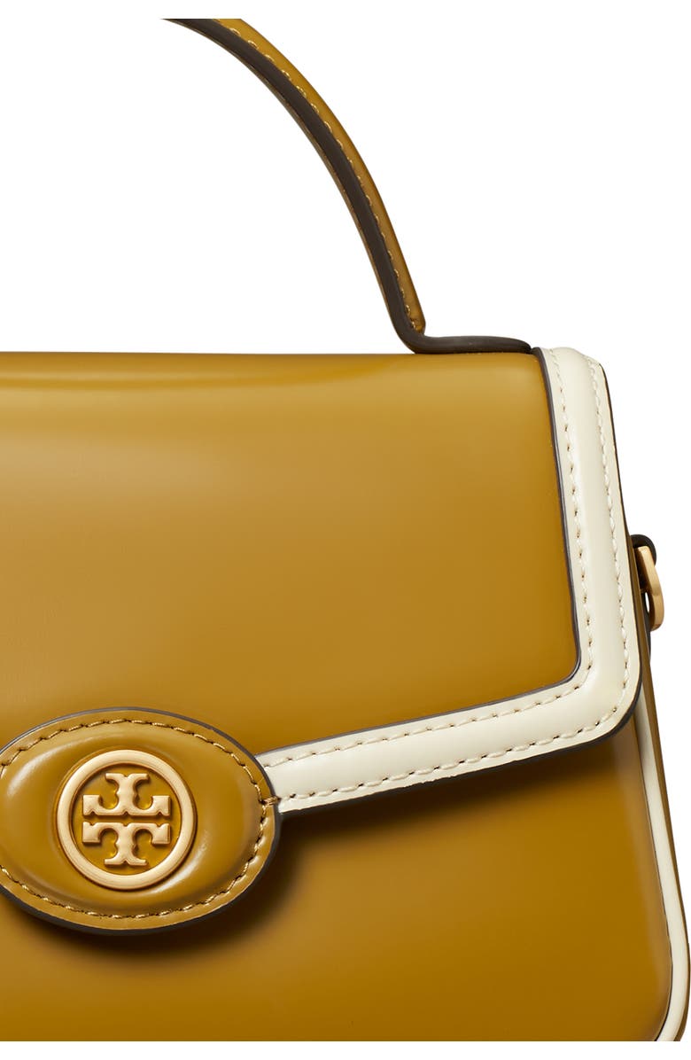 Tory Burch Robinson Colorblock Top Handle Leather Satchel, Alternate, color,