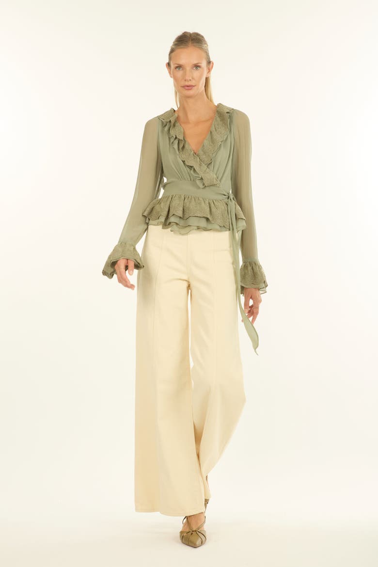 Poet Blouse, Main, color, Laurel Green