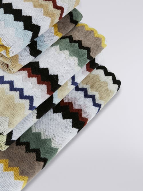 Missoni Home 5-piece Curt Bath Towel Set In Chevron Cotton Terry In Black