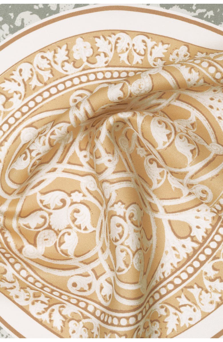 Elizabetta Noto - Silk Pocket Square for Men, Alternate, color, Sage