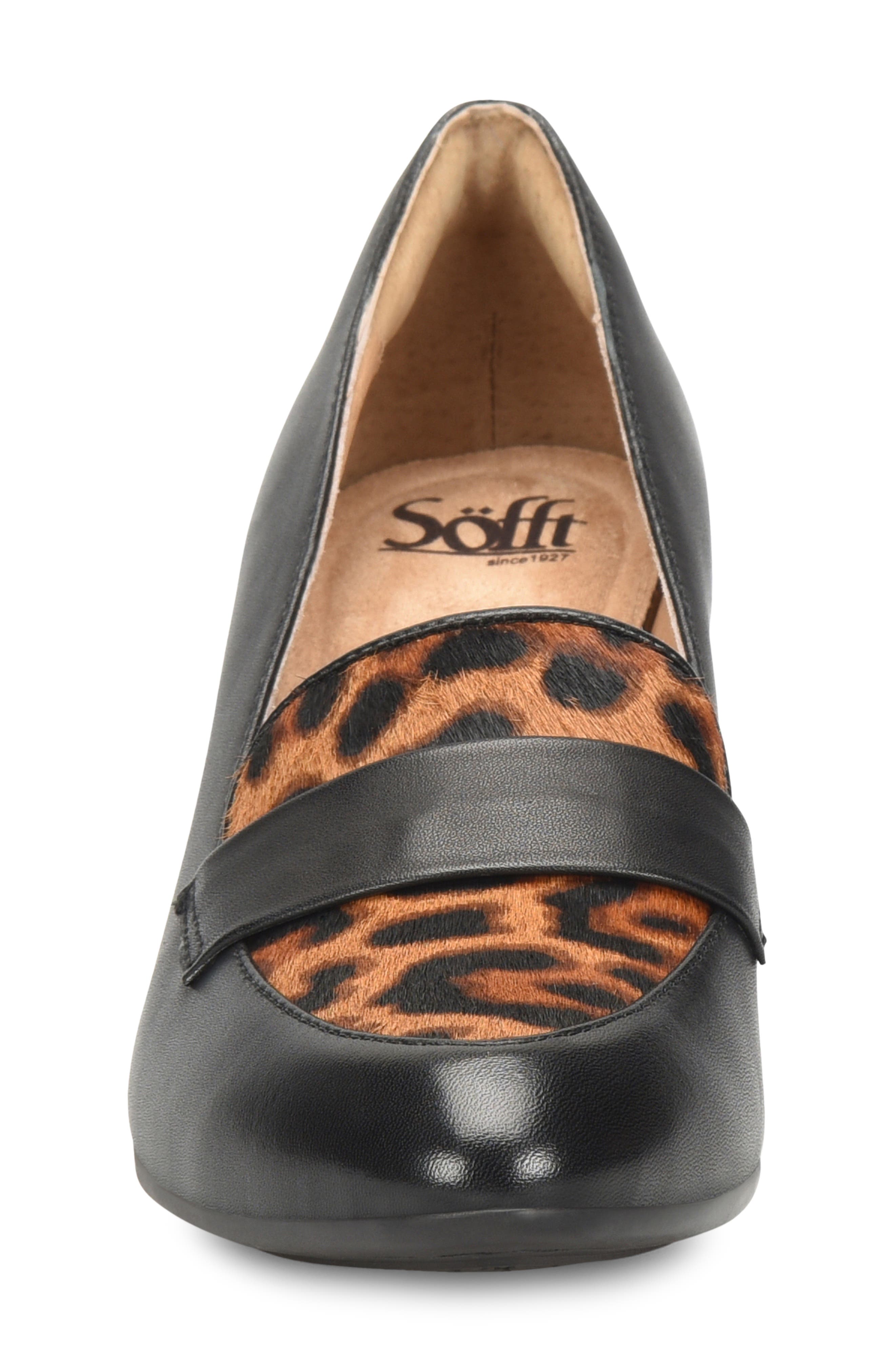 Söfft Parkdale Loafer Pump, Alternate, color, Black/ Tan