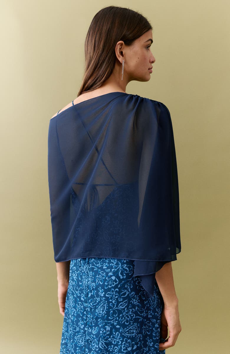 MANGO TEEN Sheer Poncho, Alternate, color,