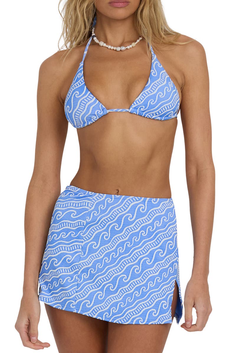 Billabong More Than Waves Skirted Bikini Bottoms, Main, color, Tidal Blue