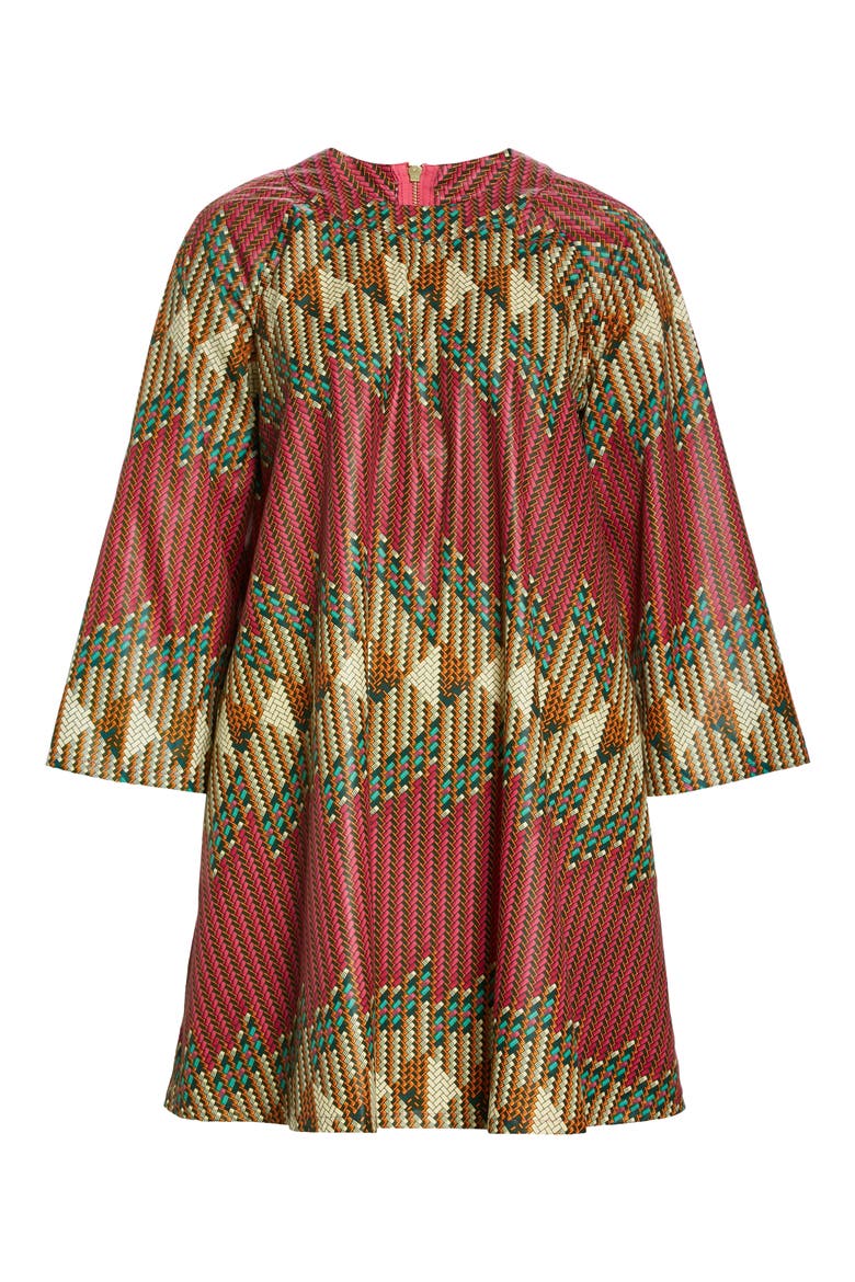 Pomp Print Minidress, Alternate, color, PINK GEO FANCY PRINT