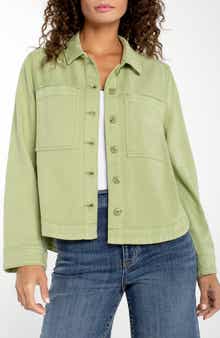 High/Low Denim Shacket