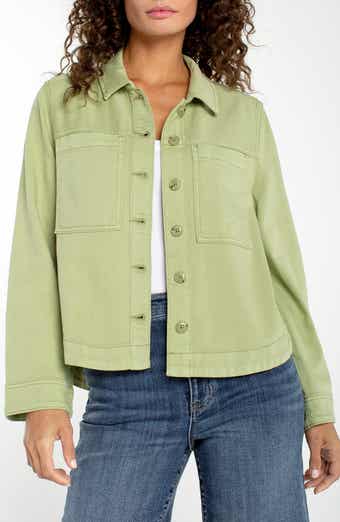 High/Low Denim Shacket