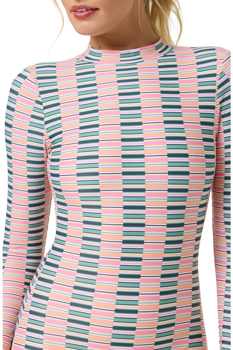 Performance Surf Shadow Bay One-Piece Swimsuit, Alternate, color, PINK MULTI COLORED