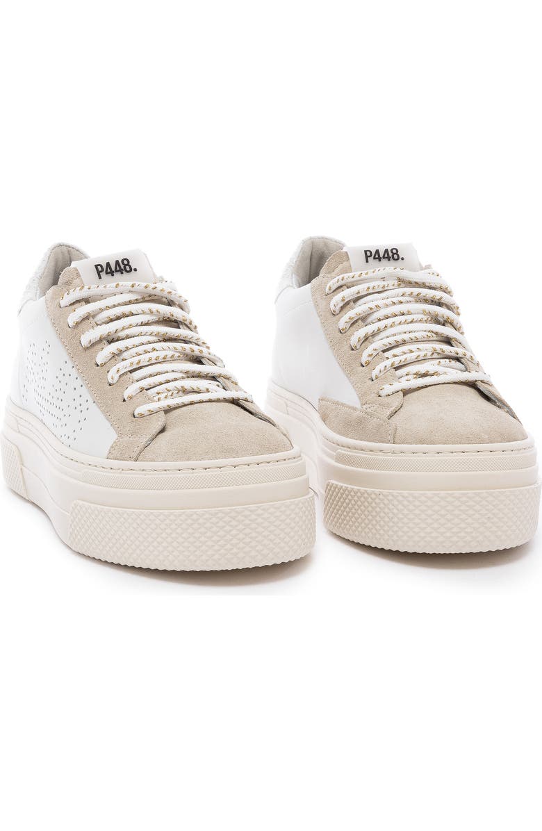 P448 Thea High Top Sneaker, Main, color, Beige