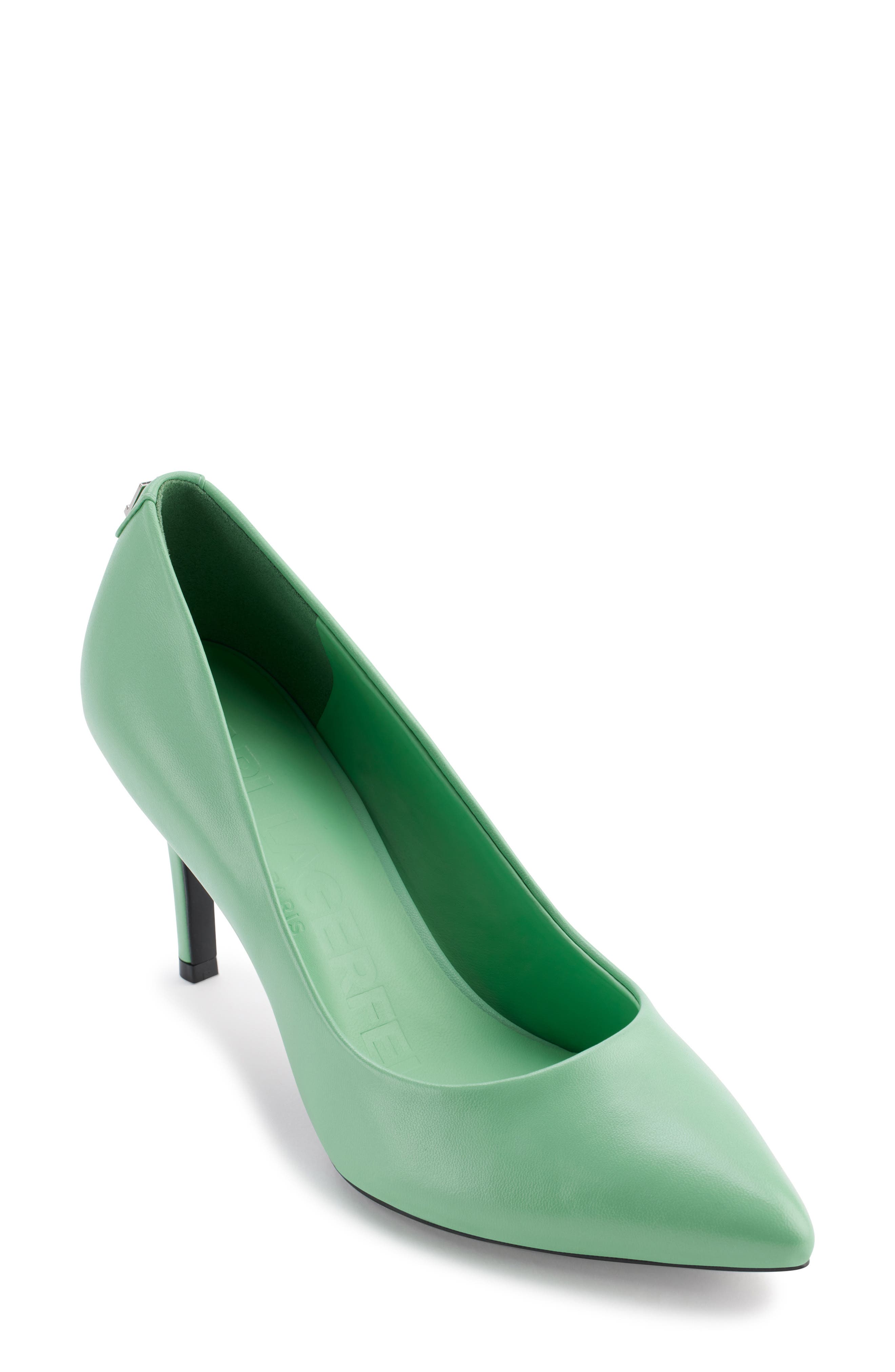 KARL LAGERFELD PARIS Royale Pointed Toe Pump, Main, color, Hemlock