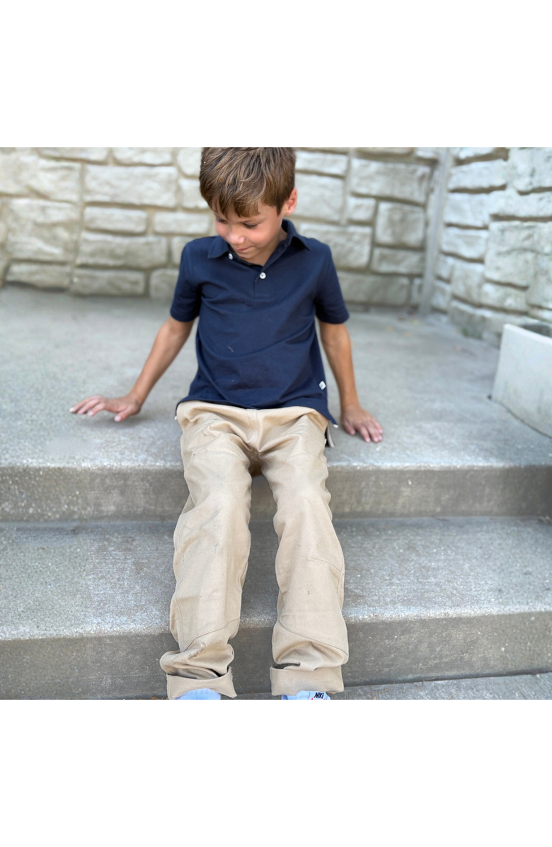 Jackalo Kids' Ash Organic Cotton Twill Pants, Alternate, color, Khaki