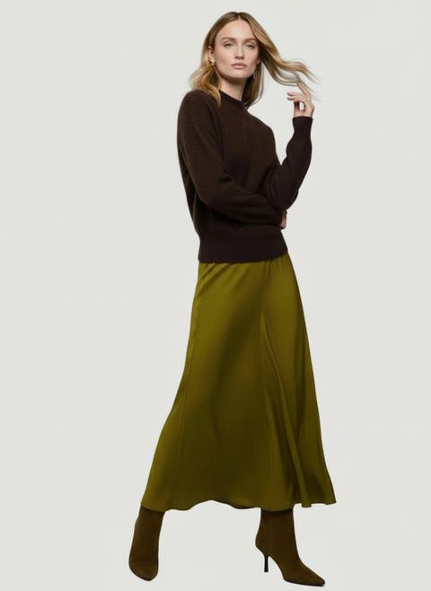 Cashmere Long Sleeve Crewneck Sweater